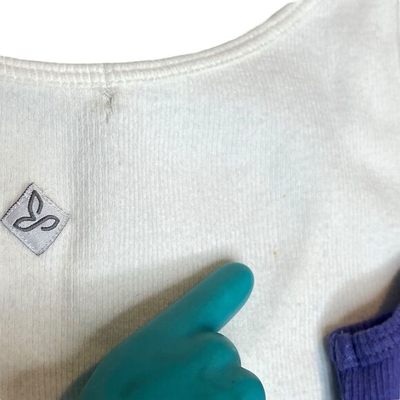 Prana Ribbed Jane Tank Top Womens L Set Of 2 Athleisure Yoga Minimalist Layering - Picture 8 of 10